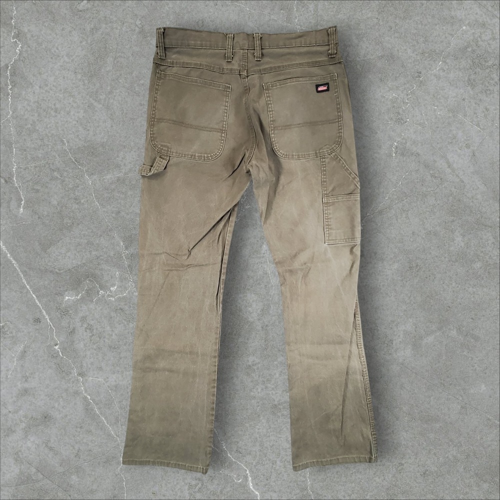 Dickies Carpenter Pants Men 32x32 Olive Green Utility Workwear Straight Leg